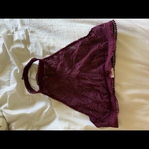 Cute high rise bra with lace